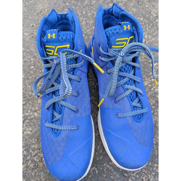 Under Armour Mens Steph Curry Sneakers 9.5 Royal Blue (3)III Zero(1298308-400) - Picture 3 of 9